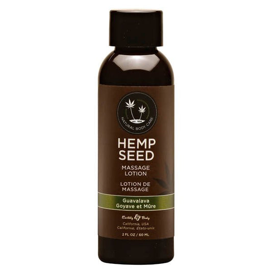 Hemp Seed Massage Lotion - Guavalava (Guava & Blackberry) Scented - 59 ml Bottle