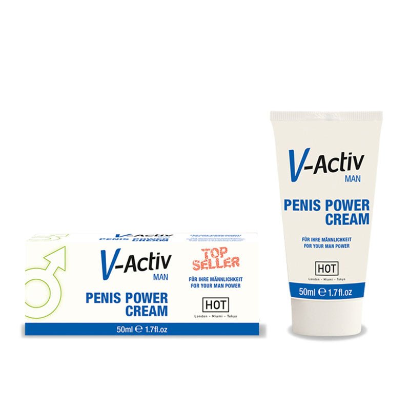 HOT V - activ Penis Power Cream - Enhancer Cream for Men - 50 ml Tube