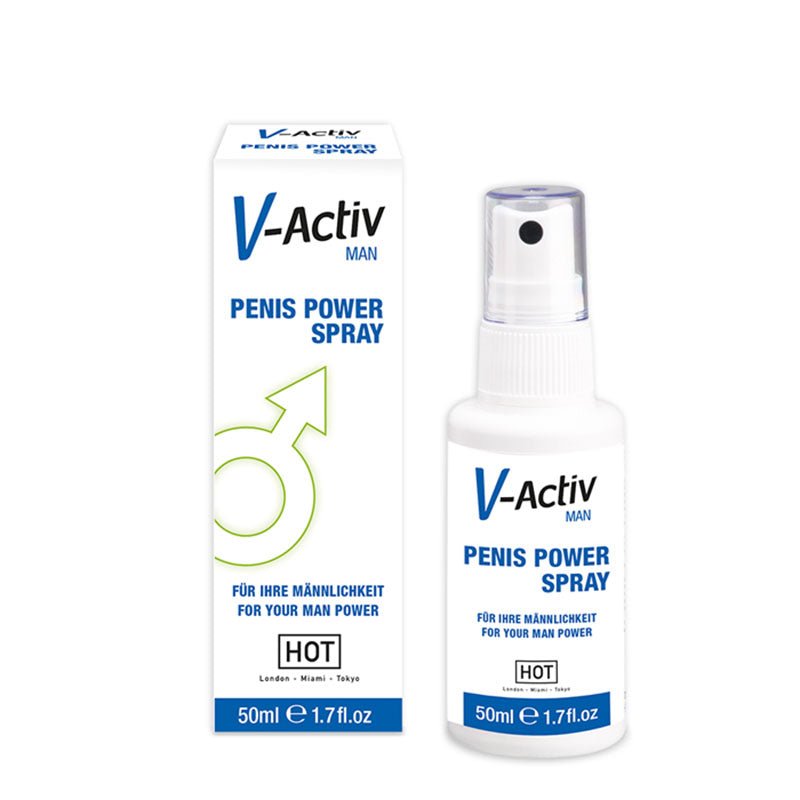 HOT V - Activ Penis Power Spray - Enhancer Spray for Men - 50 ml Bottle