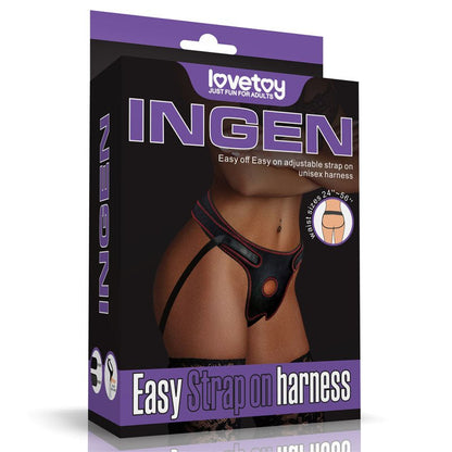 Ingen Easy Strap - On Harness - Black Adjustable Strap - On Harness (No Probe Included)