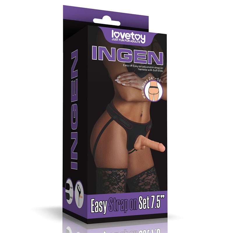 Ingen Easy Strap-On Set - 19 cm (7.5'') Strap-On