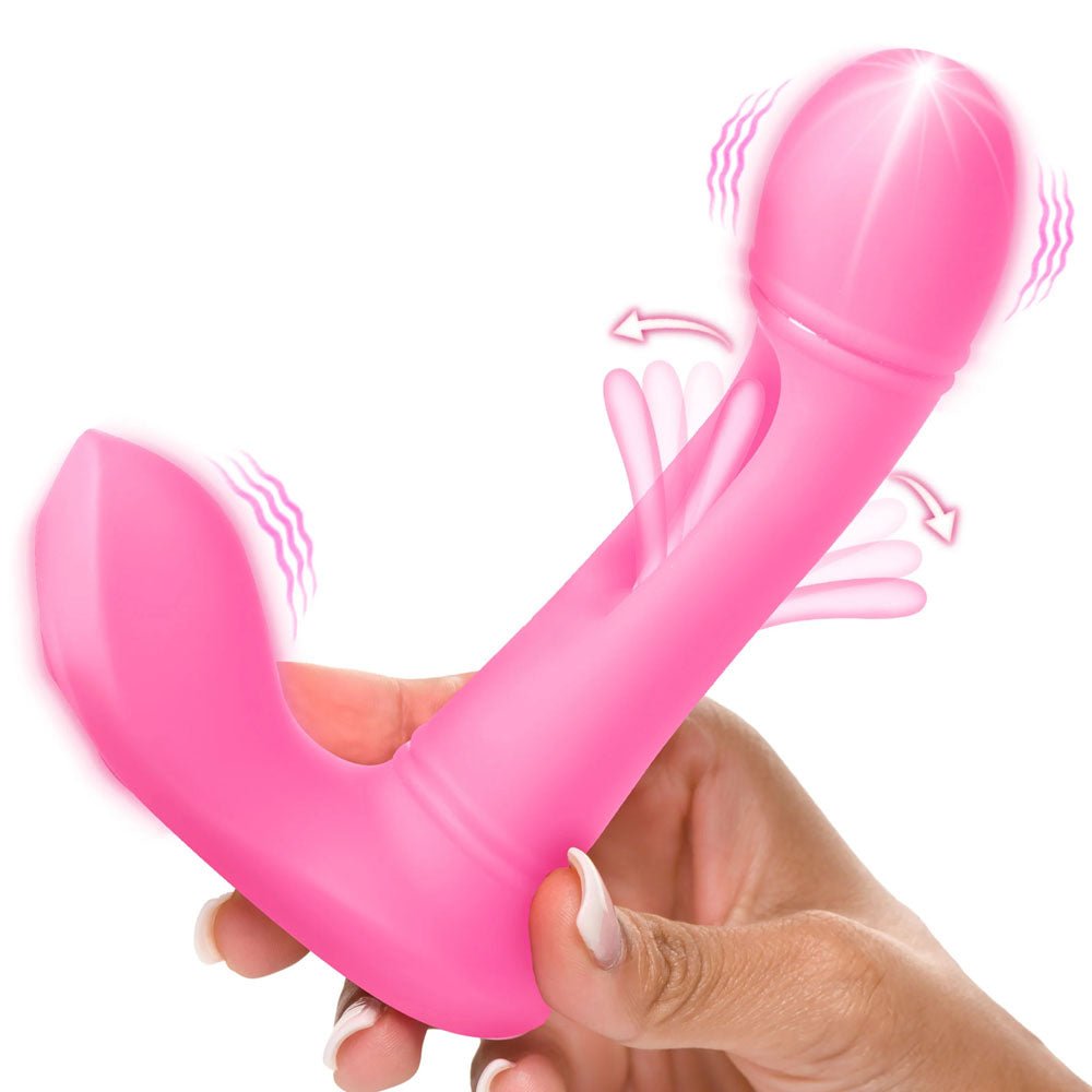 Inmi Flickers G-Flick Flicking G-Spot Vibrator 15cm USB Rechargeable with Remote
