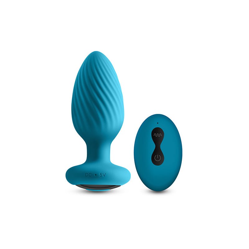 INYA Alpine 2.0 Teal 10.7 cm USB Rechargeable Butt Plug with Wireless Remote