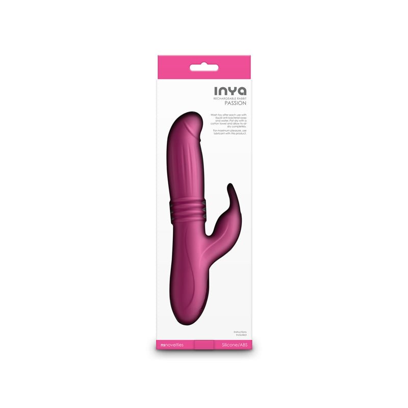 INYA Passion - Pink 22.2 cm USB Rechargeable Thrusting Rabbit Vibrator