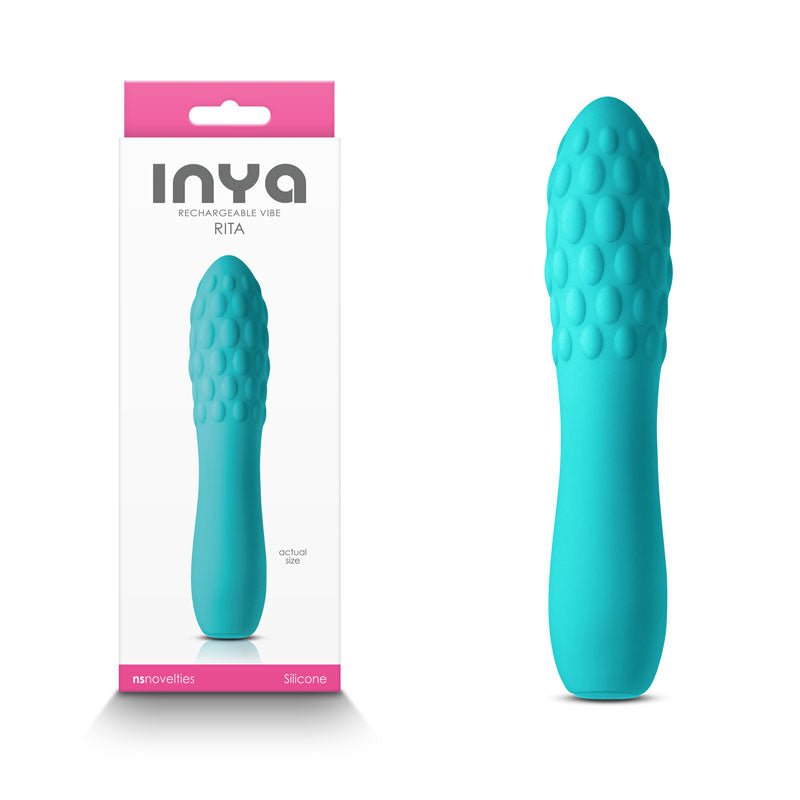 INYA Rita - Teal 13.8 cm USB Rechargeable Vibrator