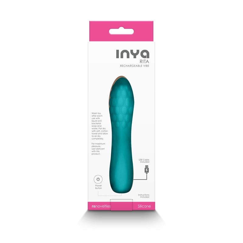 INYA Rita - Teal 13.8 cm USB Rechargeable Vibrator