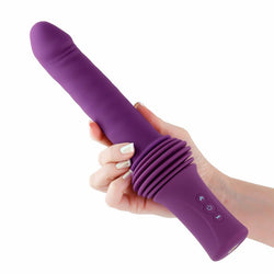 INYA Super Stroker - Purple 36.8 cm Thrusting Vibrator with Remote Control & Stand