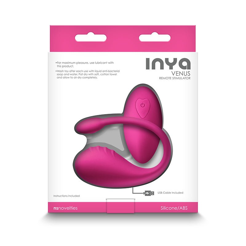 INYA Venus - Pink - USB Rechargeable Stimulator with Remote