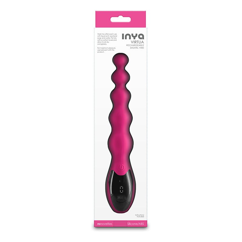 INYA Virtua - Pink 23.9 cm USB Rechargeable Beaded Vibrator