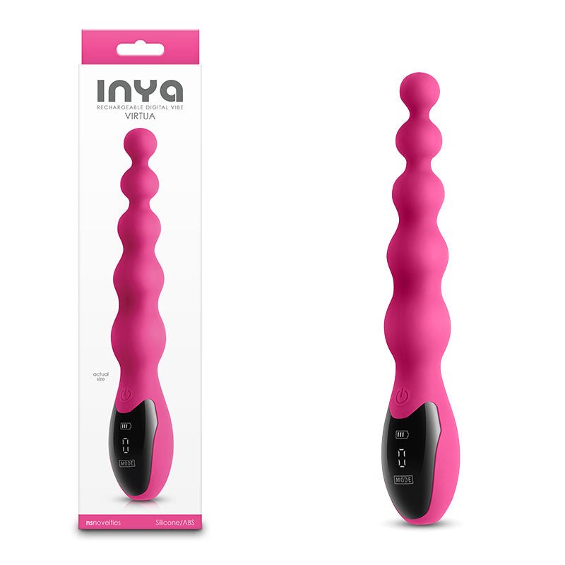 INYA Virtua - Pink 23.9 cm USB Rechargeable Beaded Vibrator