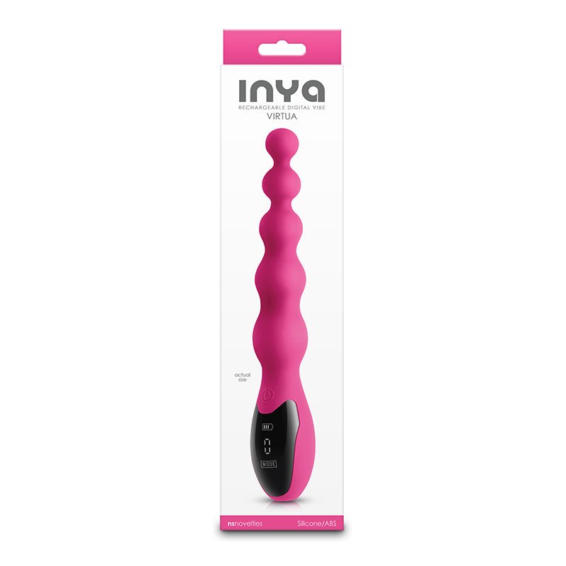 INYA Virtua - Pink 23.9 cm USB Rechargeable Beaded Vibrator