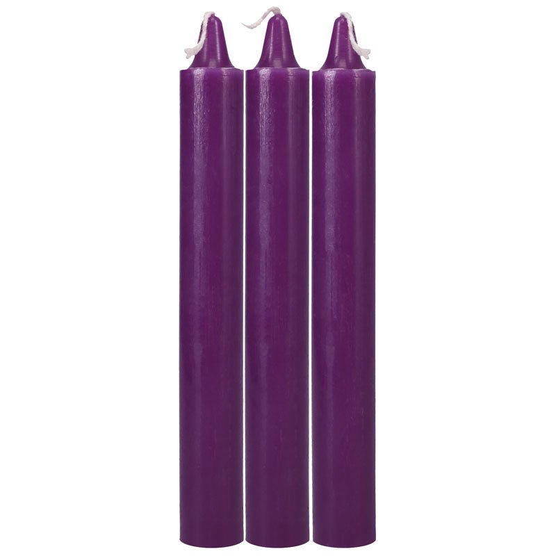 Japanese Drip Candles - Purple - Purple 3-Pack