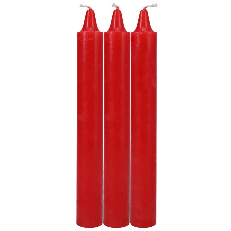 Japanese Drip Candles - Red - Red 3 - Pack