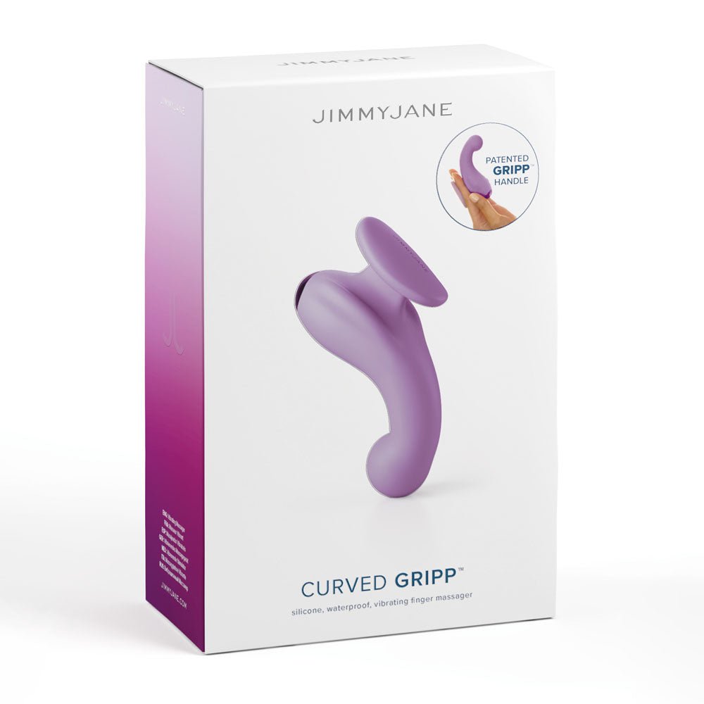 JimmyJane Curved Gripp Purple USB Rechargeable Finger Stimulator