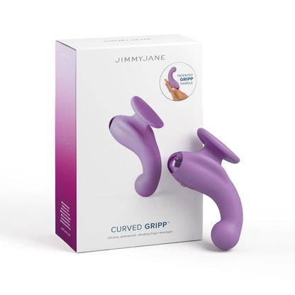 JimmyJane Curved Gripp Purple USB Rechargeable Finger Stimulator