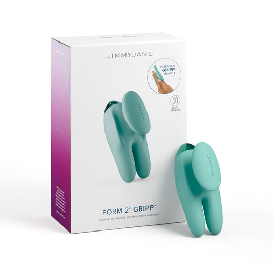 JimmyJane Form 2 Gripp Teal 9.7 cm USB Rechargeable Handheld Stimulator