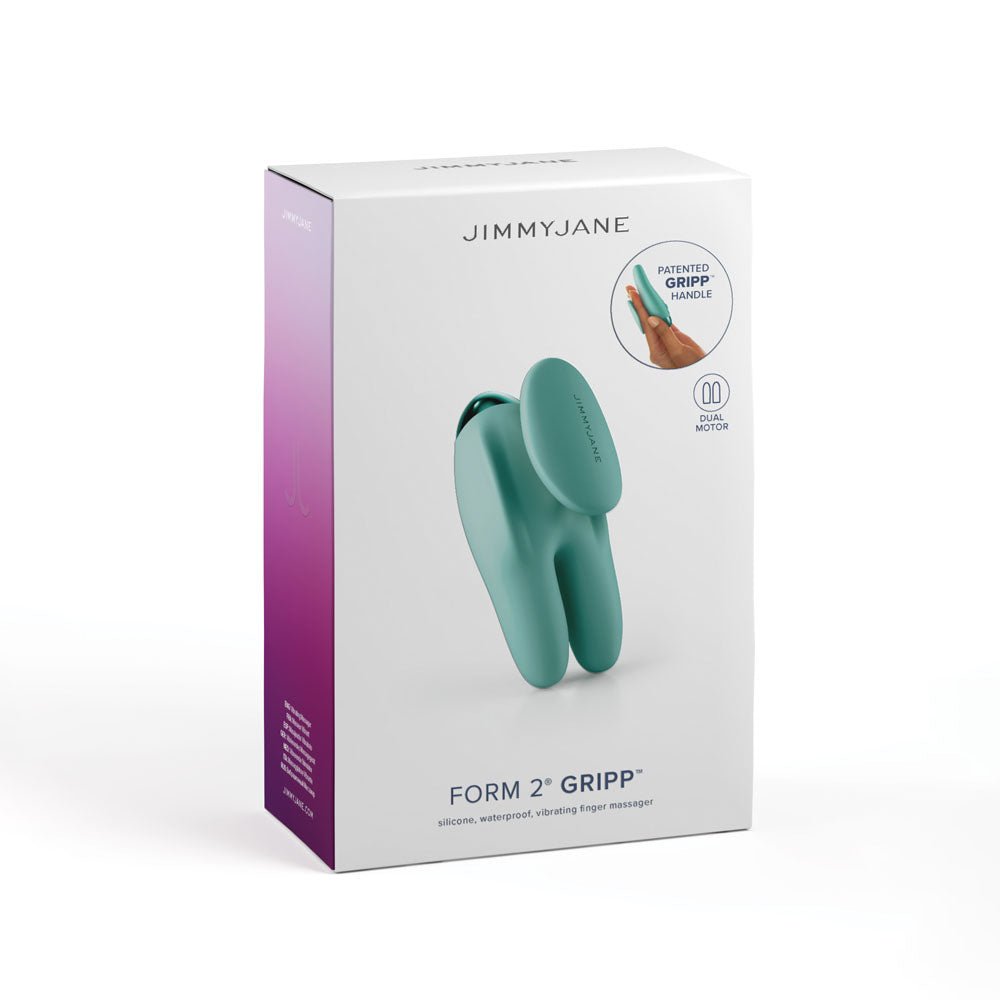 JimmyJane Form 2 Gripp Teal 9.7 cm USB Rechargeable Handheld Stimulator