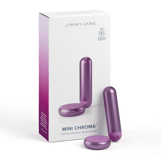 JimmyJane Mini Chroma - Purple 7.8 cm USB Rechargeable Bullet with Wireless Remote