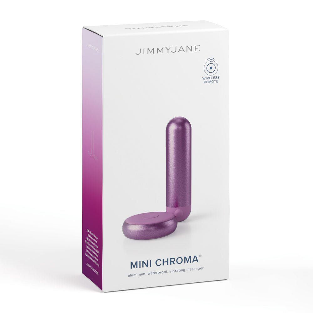 JimmyJane Mini Chroma - Purple 7.8 cm USB Rechargeable Bullet with Wireless Remote