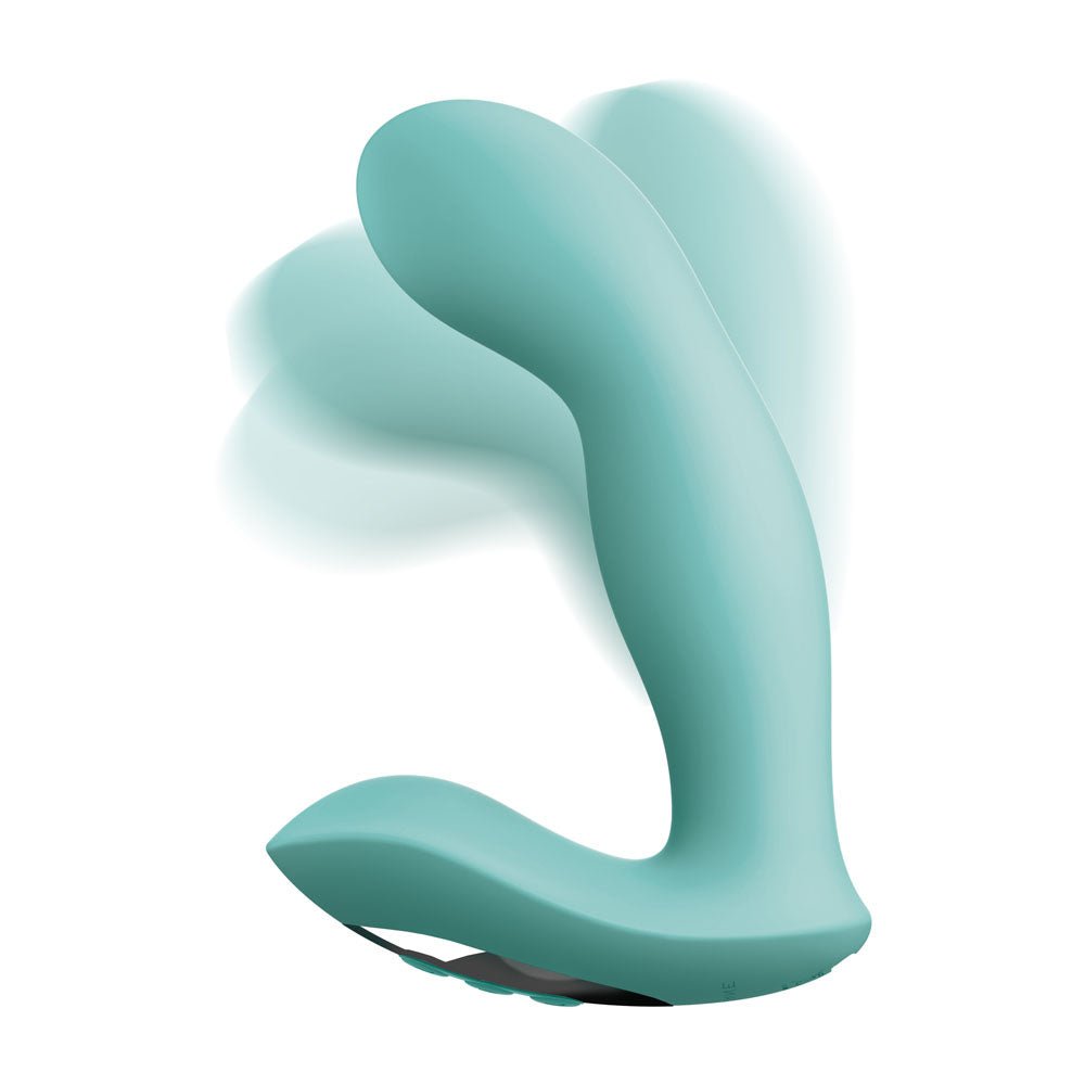 JimmyJane Pulsus G-Spot Teal 15 cm USB Rechargeable Vibrator with Wireless Remote