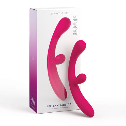 JimmyJane Reflexx Rabbit 3 Pink 23 cm USB Rechargeable Vibrator