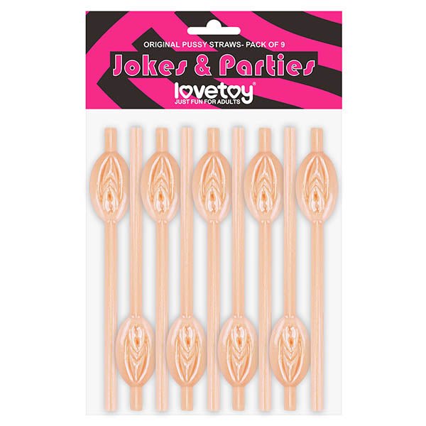 Jokes & Parties Original Pussy Straws - Pussy Straws - Set of 9