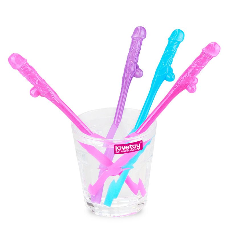 Jokes & Parties Original Willy Straws - Dicky Straws - Set of 9