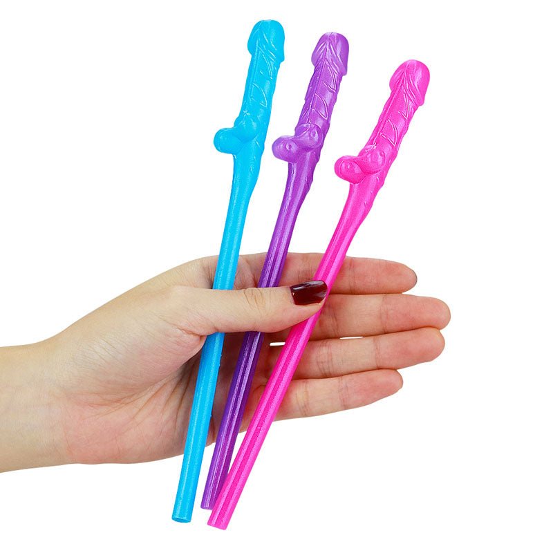 Jokes & Parties Original Willy Straws - Dicky Straws - Set of 9