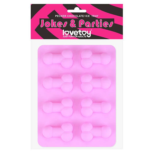 Jokes & Parties Pecker Chocolate/Ice Tray - Silicone Tray - Makes 8 Dickies