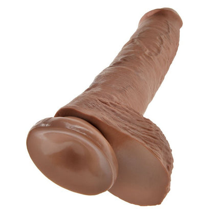 King Cock 10'' Cock With Balls - Tan 25.4 cm (10'') Dong