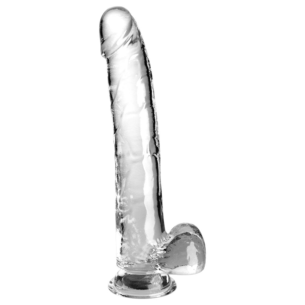 King Cock 11'' Cock with Balls - Clear