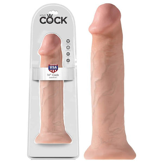 King Cock 14'' Cock Flesh 35.6 cm Dong