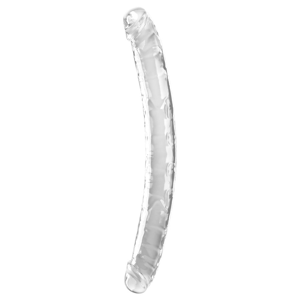 King Cock 18 Inch Double Dildo Clear 45.7 cm