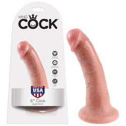 King Cock 6'' Cock - Flesh 15.2 cm (6'') Dong