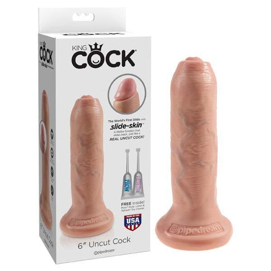 King Cock 6'' Uncut - Flesh 15.2 cm Dong