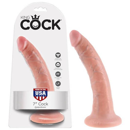 King Cock 7'' Cock - Flesh 17.8 cm (7'') Dong