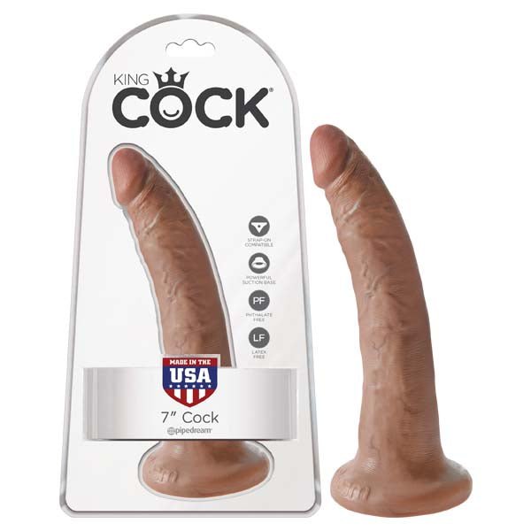 King Cock 7'' Cock Tan 17.8 cm Dong