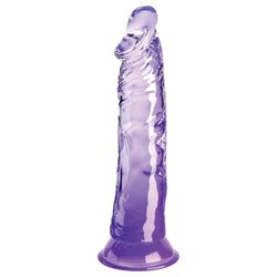 King Cock Clear 8'' Cock - Purple