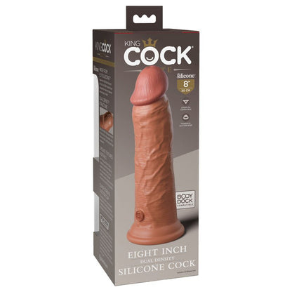 King Cock Elite 8'' Dual Density Cock Tan 20.3 cm Dong