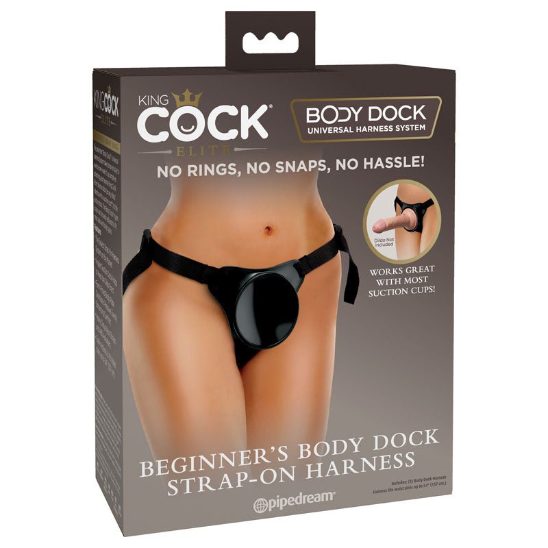 King Cock Elite Beginner's Body Dock Strap - On Harness