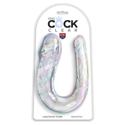 King Cock Large Double Trouble Penetration Clear Dong