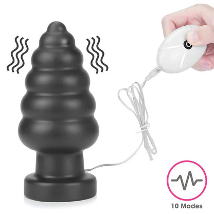 King Sized 7'' Vibrating Anal Cracker - 17.8 cm XL Vibrating Butt Plug