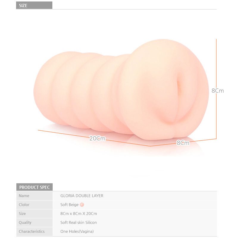 Kokos Gloria Flesh Dual Layer Vagina Stroker