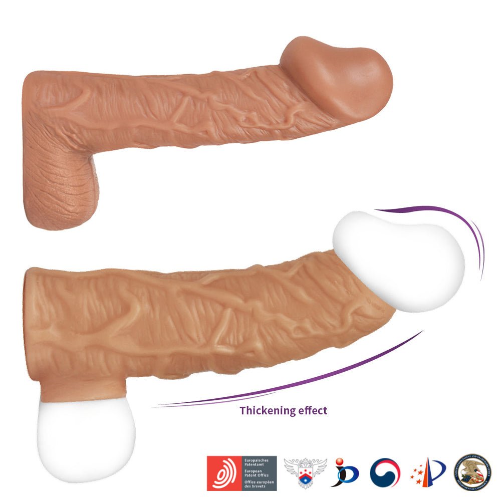 Kokos Nude Sleeve 1 - Flesh Penis Extension Sleeve