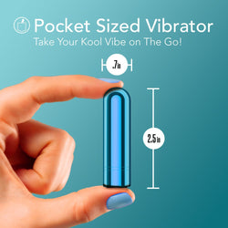 Kool Vibes - Rechargeable Mini Bullet - Blueberry 6.4 cm USB Rechargeable