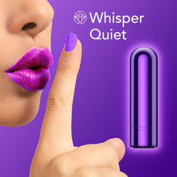 Kool Vibes - USB Rechargeable Mini Bullet - Grape Purple 6.4 cm