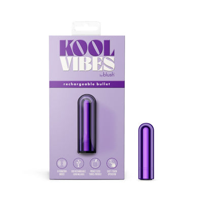 Kool Vibes - USB Rechargeable Mini Bullet - Grape Purple 6.4 cm