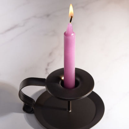 LaCire Drip Pillar Candles - Violet