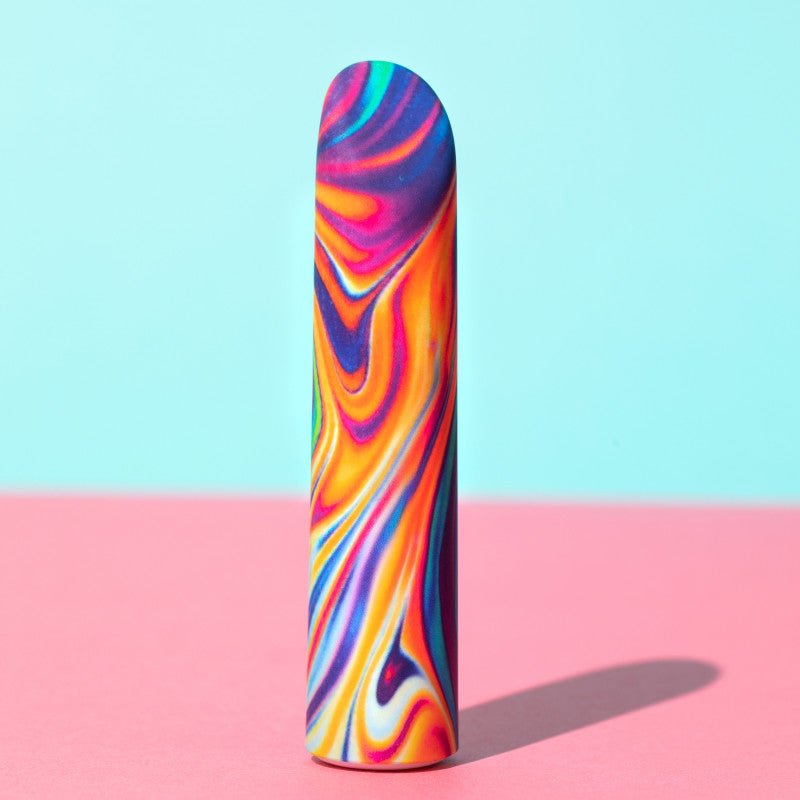 Limited Addiction Psyche - Power Vibe Rainbow 10.2 cm USB Rechargeable Bullet