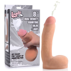 Loadz 8'' Dual Density Squirting Dildo - Flesh 20.3 cm Squirting Dong